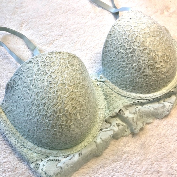 Aerie Mint Green Lace Quick Fixes Bra 34D - Picture 3 of 9